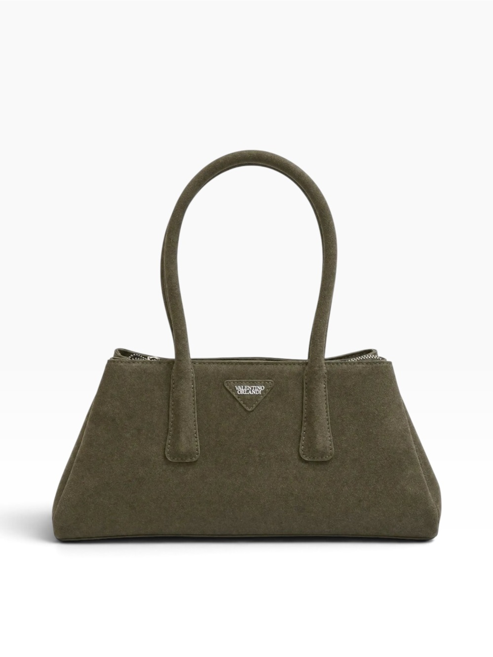 Valentino Orlandi “Nelly” (New Style!) Faux Suede Trapezoid Shoulder Bag - NWT - Picture 2 of 2